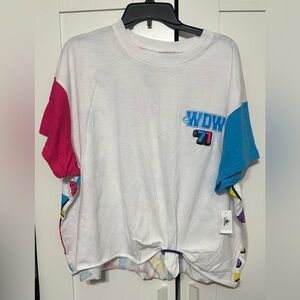 Disney White and Pink T-Shirt